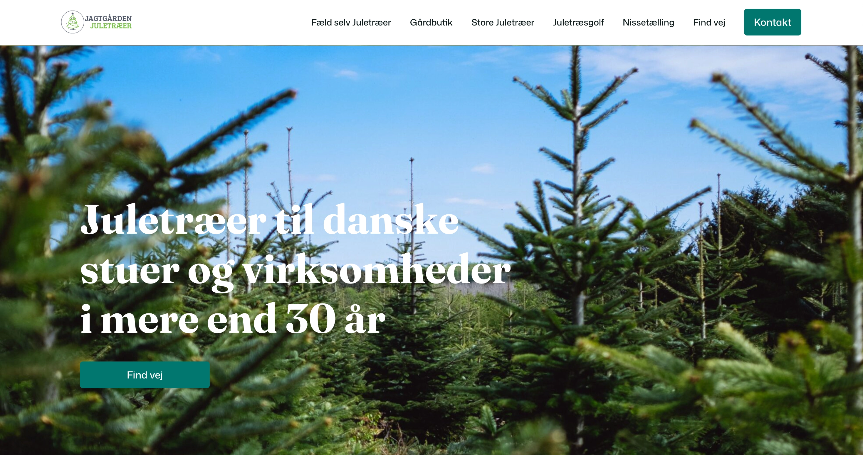 Jagtgården Juletræer – website