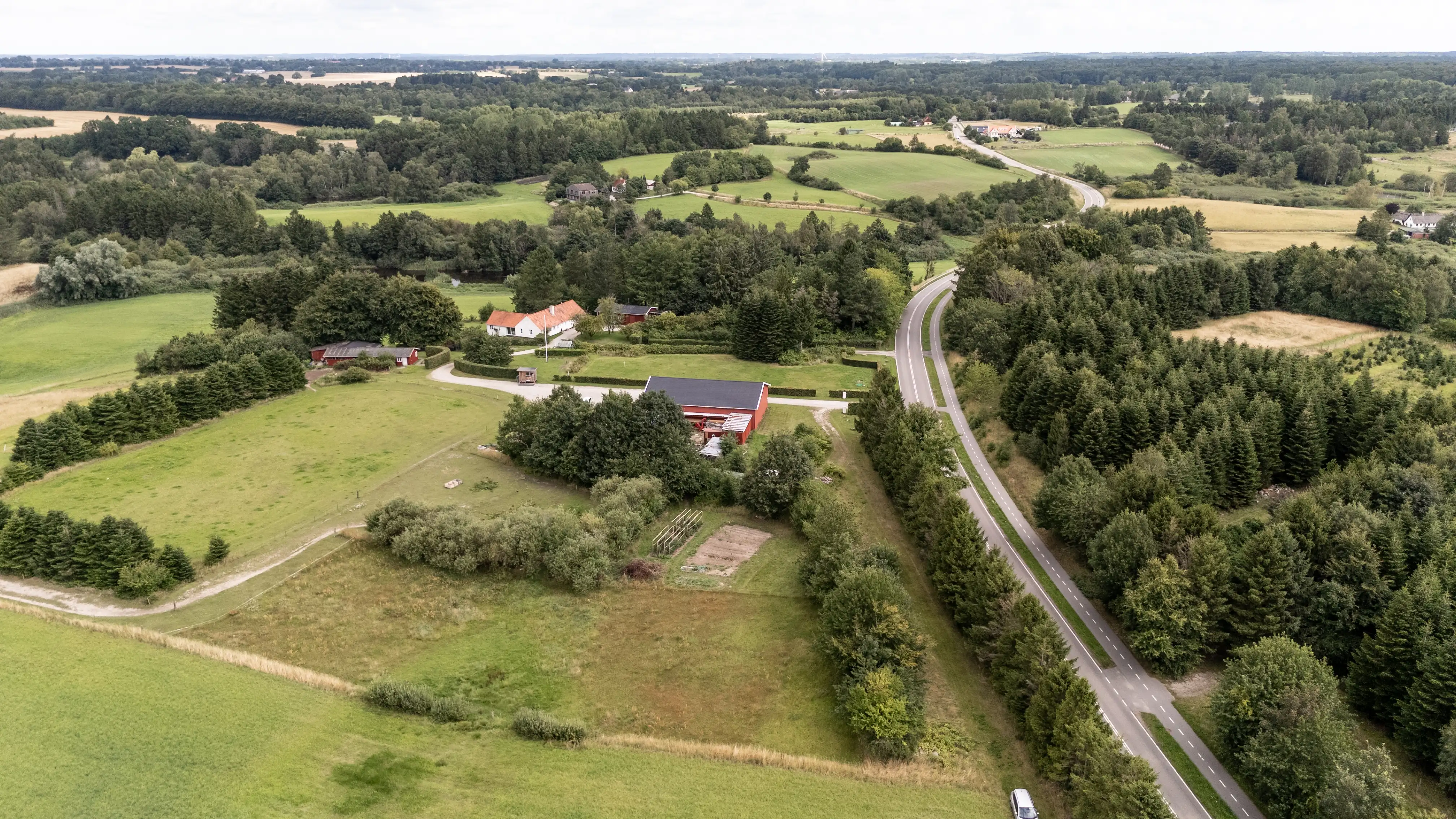 Jagtgaarden i Ganløse – drone billede